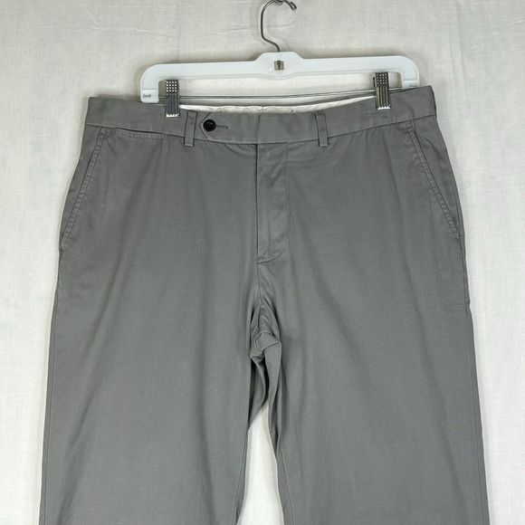Polo Ralph Lauren Pants Mens 35x30 Measures 34x29 Gray Straight‎ Flat Front - Picture 3 of 12